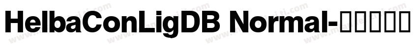 HelbaConLigDB Normal字体转换